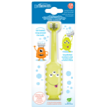 小童 270 潔淨軟毛牙刷 - 小魔怪 綠色